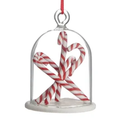 Candy Cane Filled Dome Hanging Christmas Tree Decoration Christmas Tree Decorations|