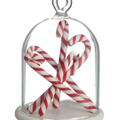 Candy Cane Filled Dome Hanging Christmas Tree Decoration Christmas Tree Decorations|