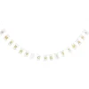 Canvas Gold Merry Christmas Printed Bunting Tree Garlands|