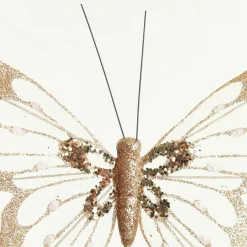 Champagne and Gold Butterfly Clip Butterflies And Birds|