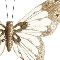 Champagne and Gold Butterfly Clip Butterflies And Birds|