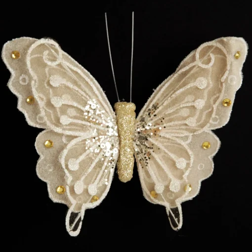 Champagne Butterfly Clip Butterflies And Birds|