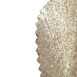 Champagne Glitter Fan Palm Leaf Pick Christmas Sprays|