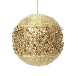 Champagne Glitter Sequin Ball Decorative Christmas Baubles|