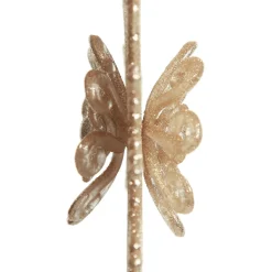 Champagne Glitter Starburst Christmas Tree Decoration Snowflakes And Stars|