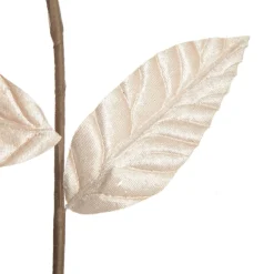 Champagne Magnolia Flower Stem with Glitter Sequin Tips Christmas Flowers|