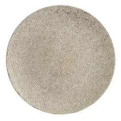 Champagne Pebble Round Christmas Charger Plate Christmas Table Decor|