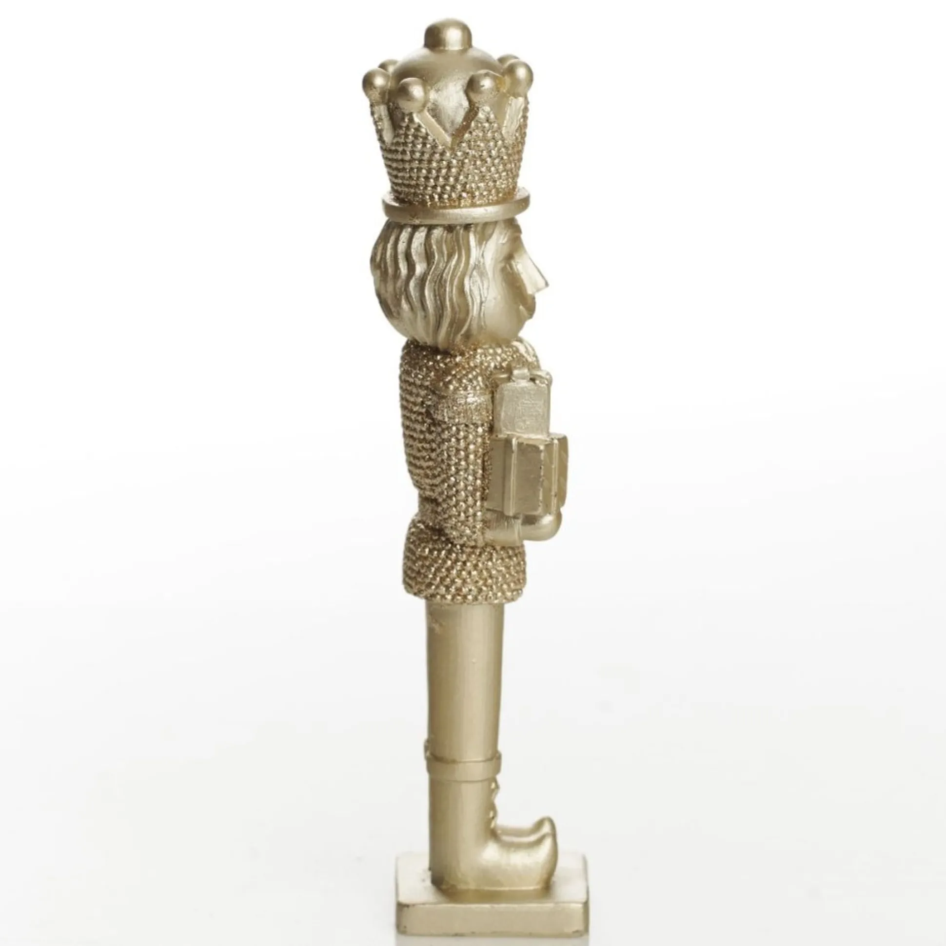 Champagne Polyresin Nutcracker with Presents Christmas Nutcrackers|