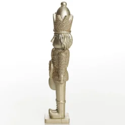 Champagne Polyresin Nutcracker with French Horn Christmas Nutcrackers|