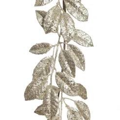 Champagne Sequin Mixed Leaf Christmas Garland Christmas Garlands|