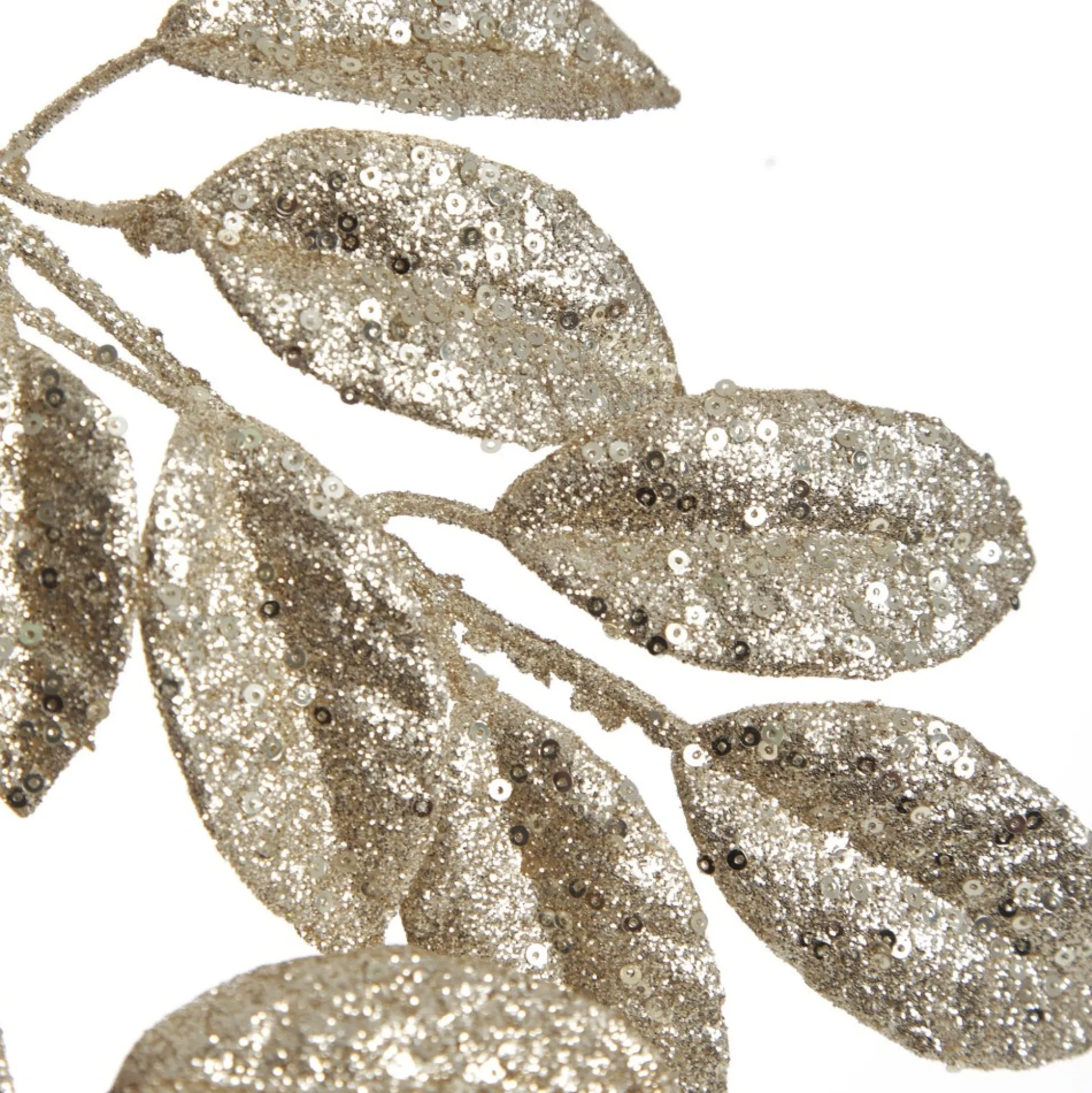 Champagne Sequin Mixed Leaf Christmas Garland Christmas Garlands|