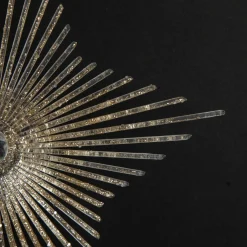 Champagne Starburst Tree Decoration Snowflakes And Stars|