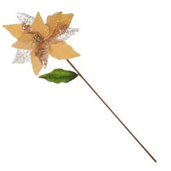 Champagne Velvet Sequin Flower Christmas Flowers|