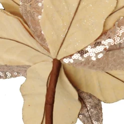 Champagne Velvet Sequin Flower Christmas Flowers|