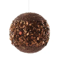 Chocolate Glitter Sequin Ball Decorative Christmas Baubles|