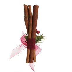 Christmas Cinnamon Stick Bunch with Red Berry and Green Leaf Christmas Candles And Scents|