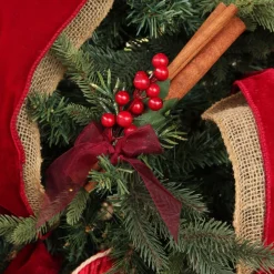 Christmas Cinnamon Stick Bunch with Red Berry and Green Leaf Christmas Candles And Scents|