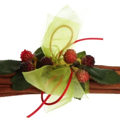 Christmas Cinnamon Stick Bunch with Red Berry and Frosted Fir Christmas Candles And Scents|