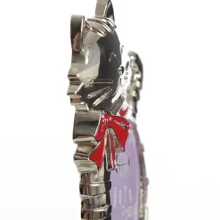 Chrome Cat Christmas Stocking Hanger with Photo Holder Pet Stockings|