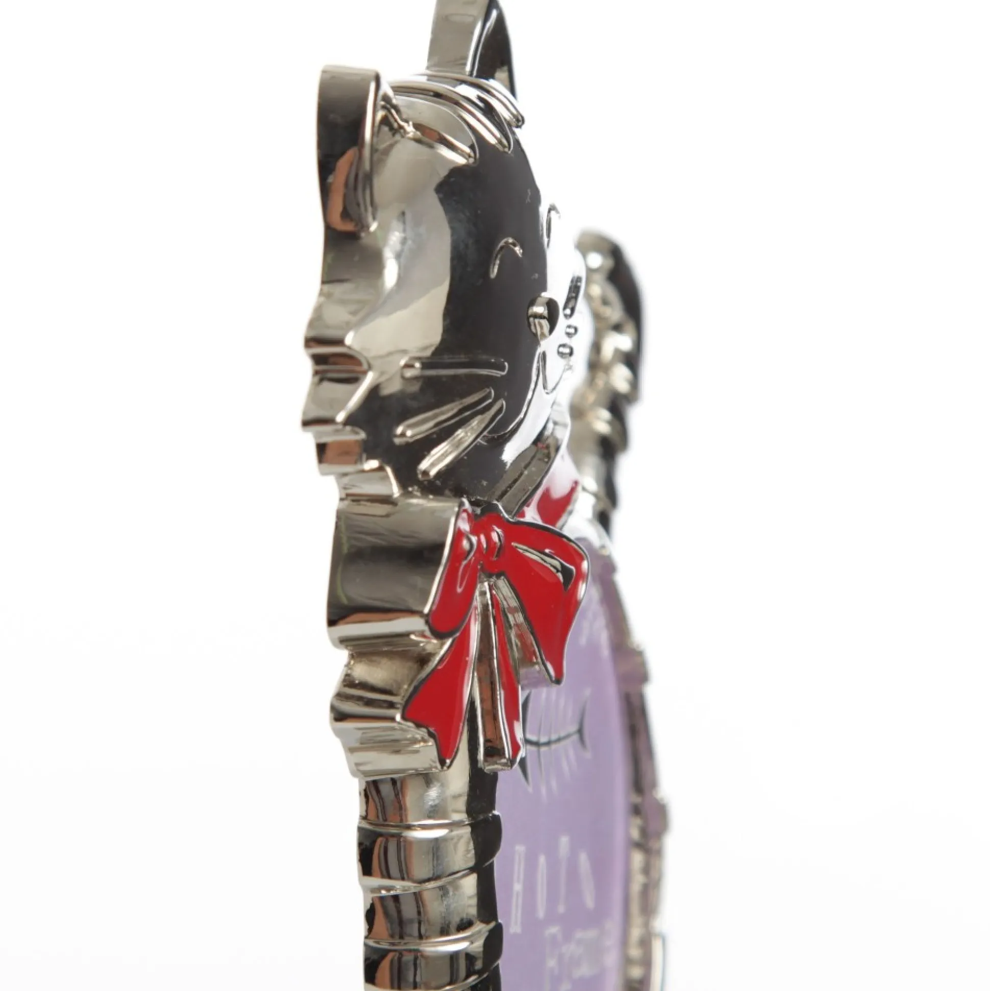 Chrome Cat Christmas Stocking Hanger with Photo Holder Pet Stockings|