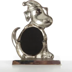 Chrome Dog Christmas Stocking Hanger with Photo Holder Pet Stockings|