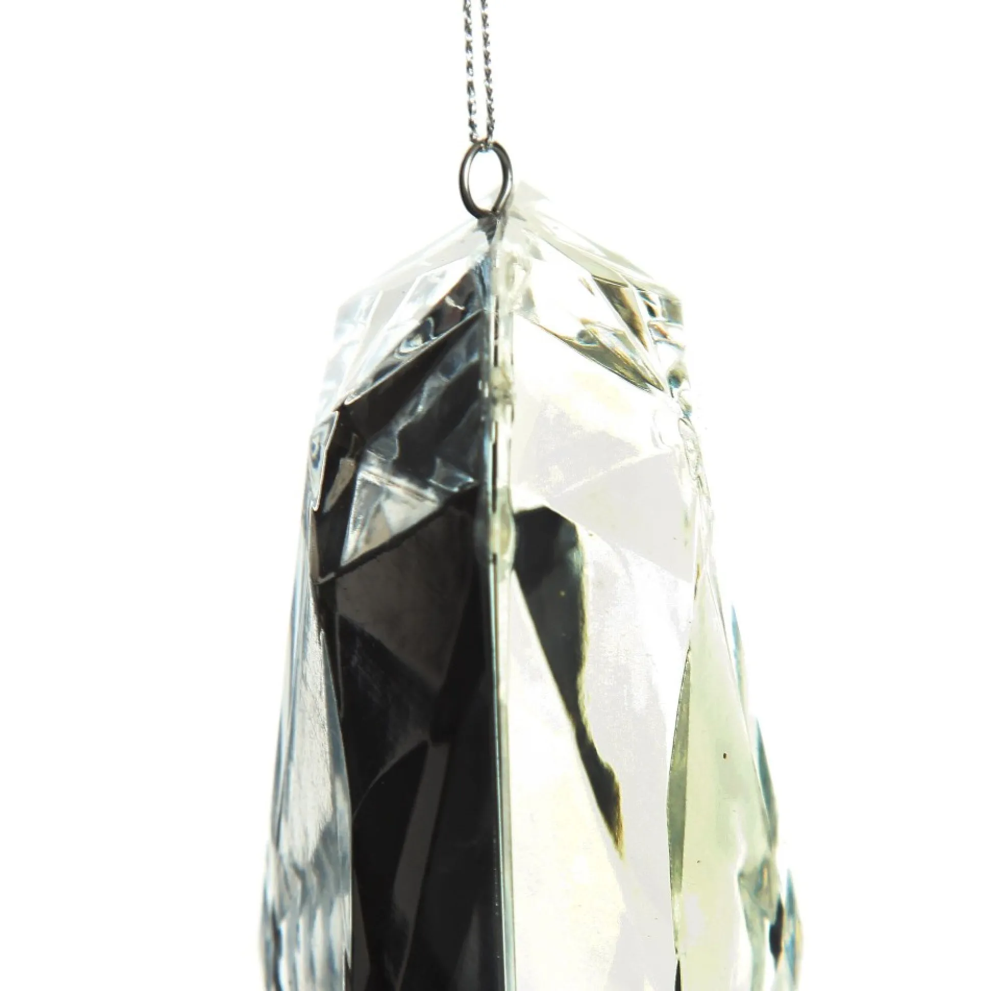 Clear Emerald Cut Gem Christmas Hanging Decoration Christmas Tree Decorations|