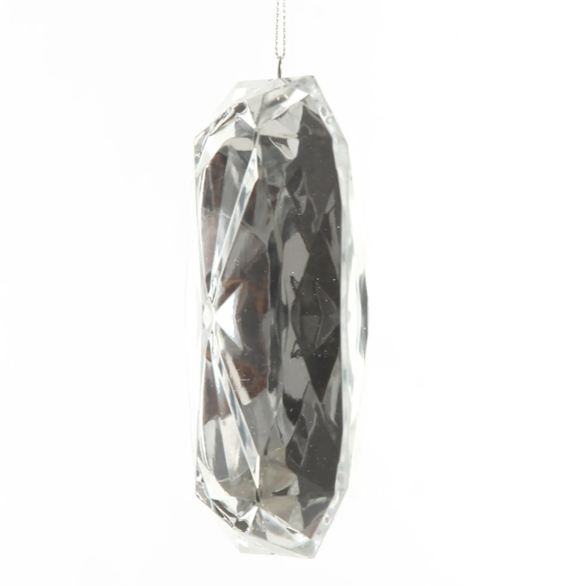 Clear Emerald Cut Gem Christmas Hanging Decoration Christmas Tree Decorations|