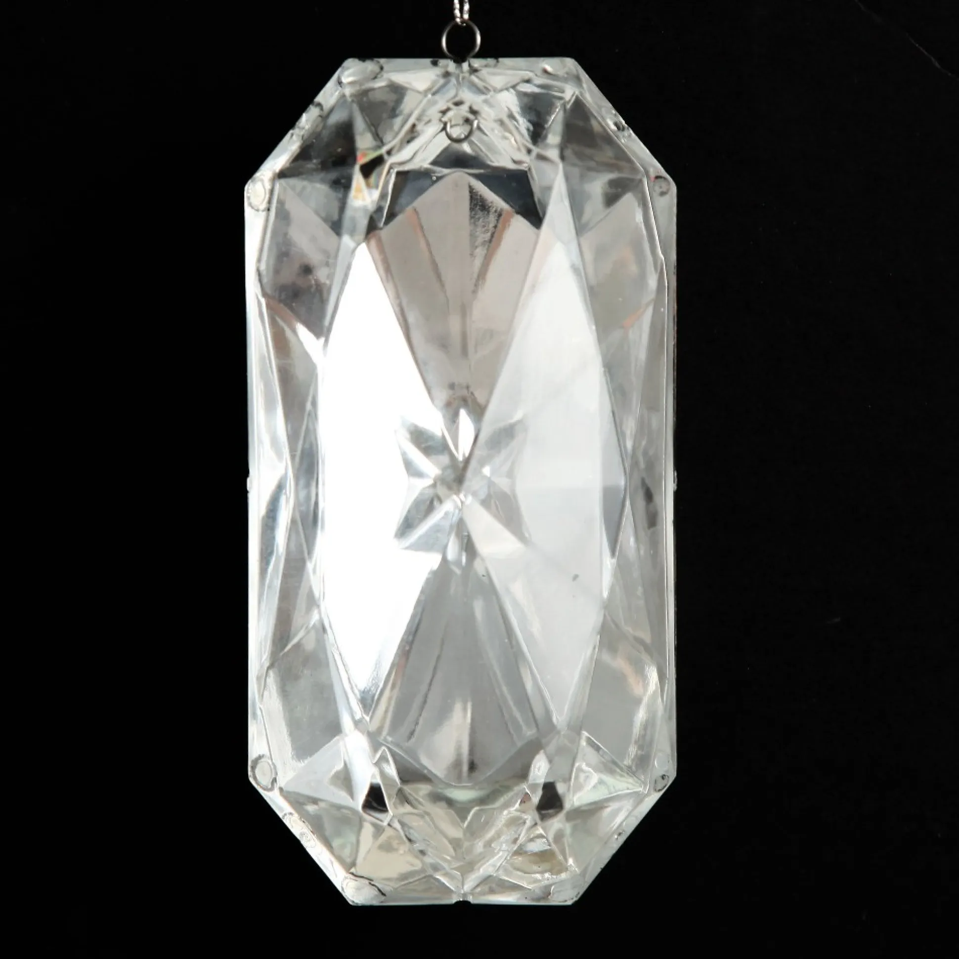 Clear Emerald Cut Gem Christmas Hanging Decoration Christmas Tree Decorations|