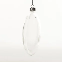 Clear Glass Craft Round Disc Bauble Decoration - Set of 4 Craft Baubles|