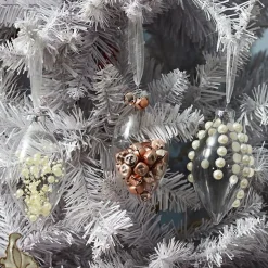 Clear Glass Craft Teardrop Bauble - Set of 4 Glass Baubles|