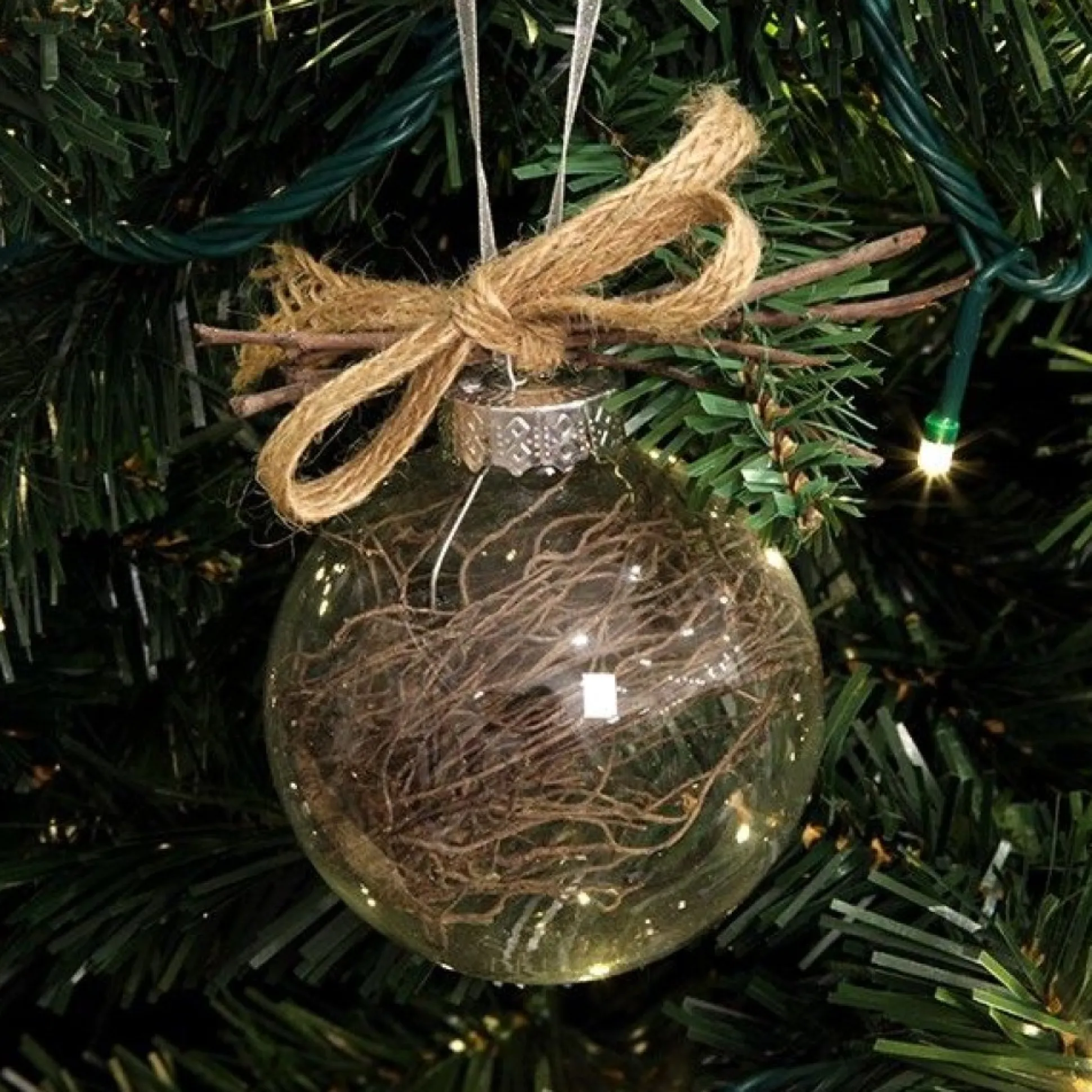 10cm Clear Glass Craft Bauble - Set of 4 Glass Baubles|