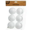 7cm Polystyrene Foam DIY Craft Ball - Pack of 6 Christmas Craft Supplies|
