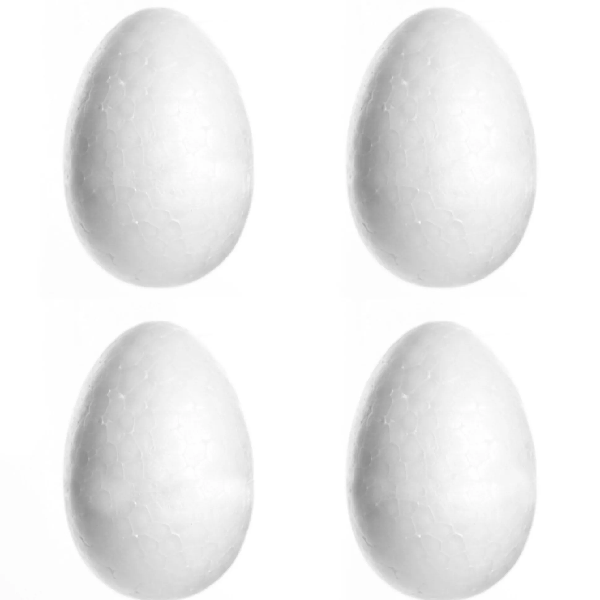 8cm Polystyrene Foam DIY Craft Egg - Pack of 4 Christmas Craft Supplies|