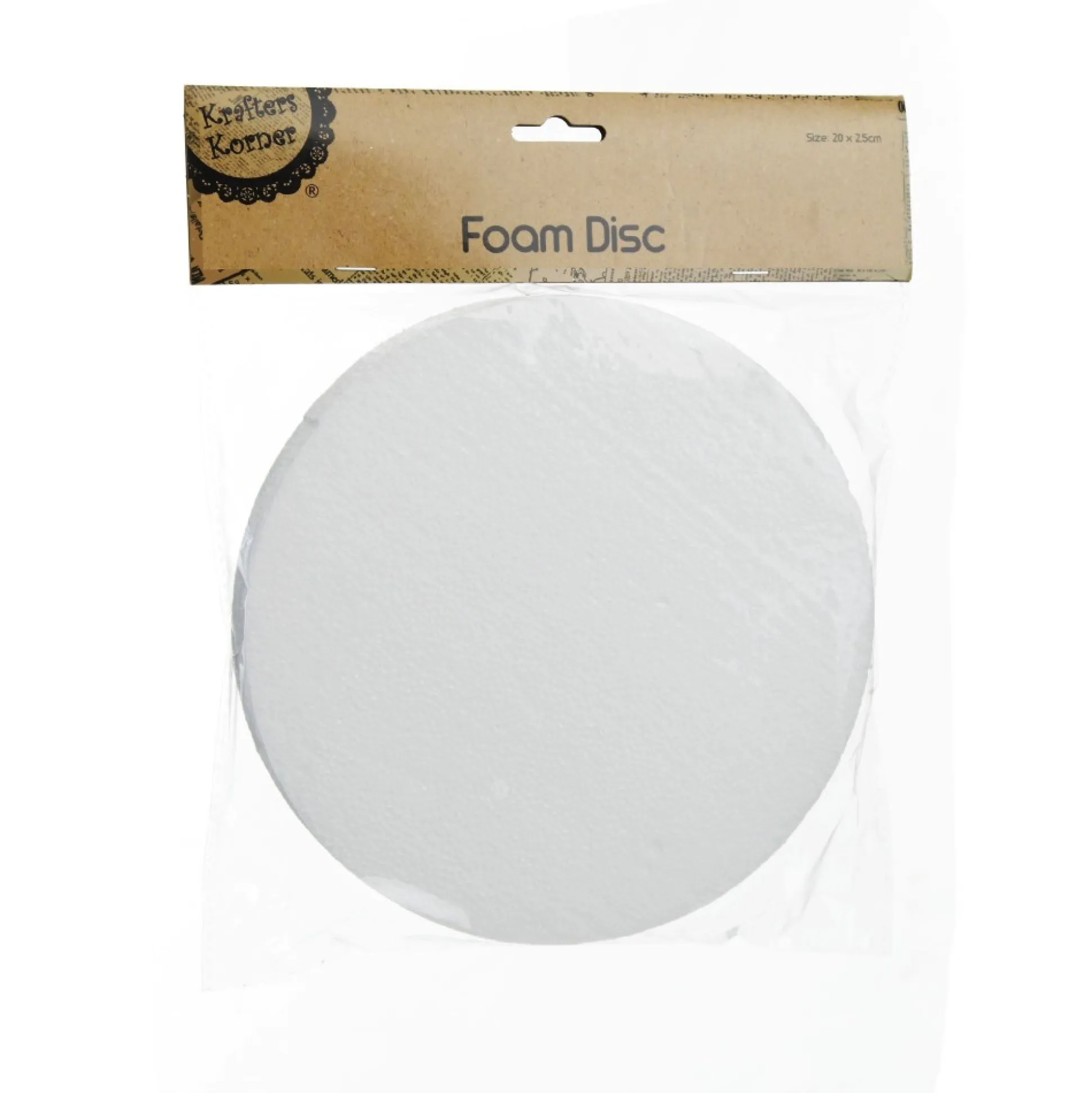 20cm Polystyrene Foam DIY Craft Disc Christmas Craft Supplies|