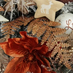 Copper Glitter Fern Spray Christmas Sprays|