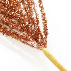 Copper Spiky Tinsel Spray Christmas Tree Picks|