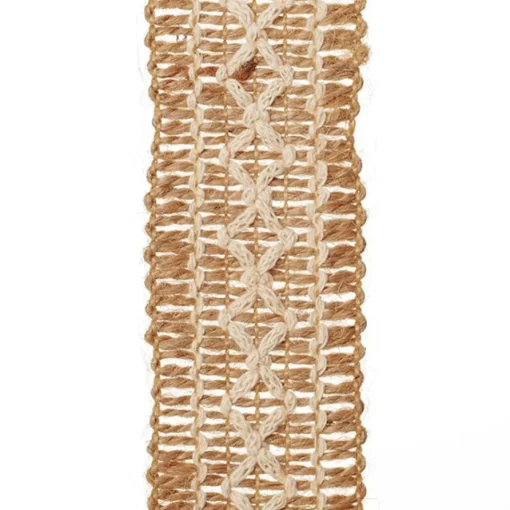 Cream and Natural Jute Decorative Braid Ribbon - Design B Ribbons|