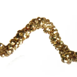 Curly Gold Beaded Glitter Pick Christmas Tree Picks|