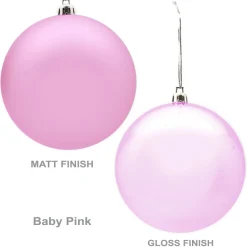 Customised Shatterproof Printed Logo Bauble - 10cm Corporate Logo Baubles|