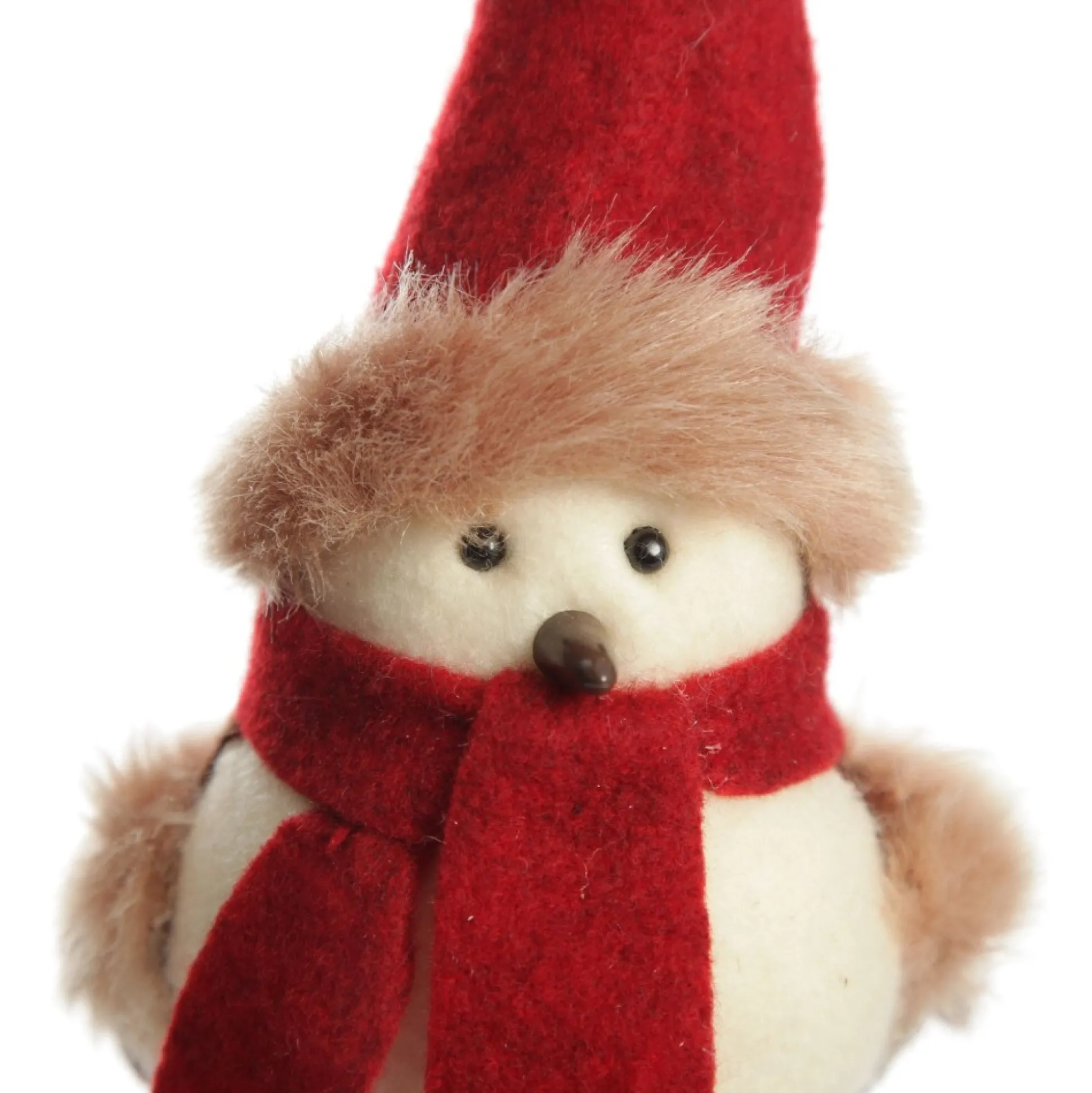 Cute Christmas Bird with Red Hat and Scarf Christmas Birds And Animals|