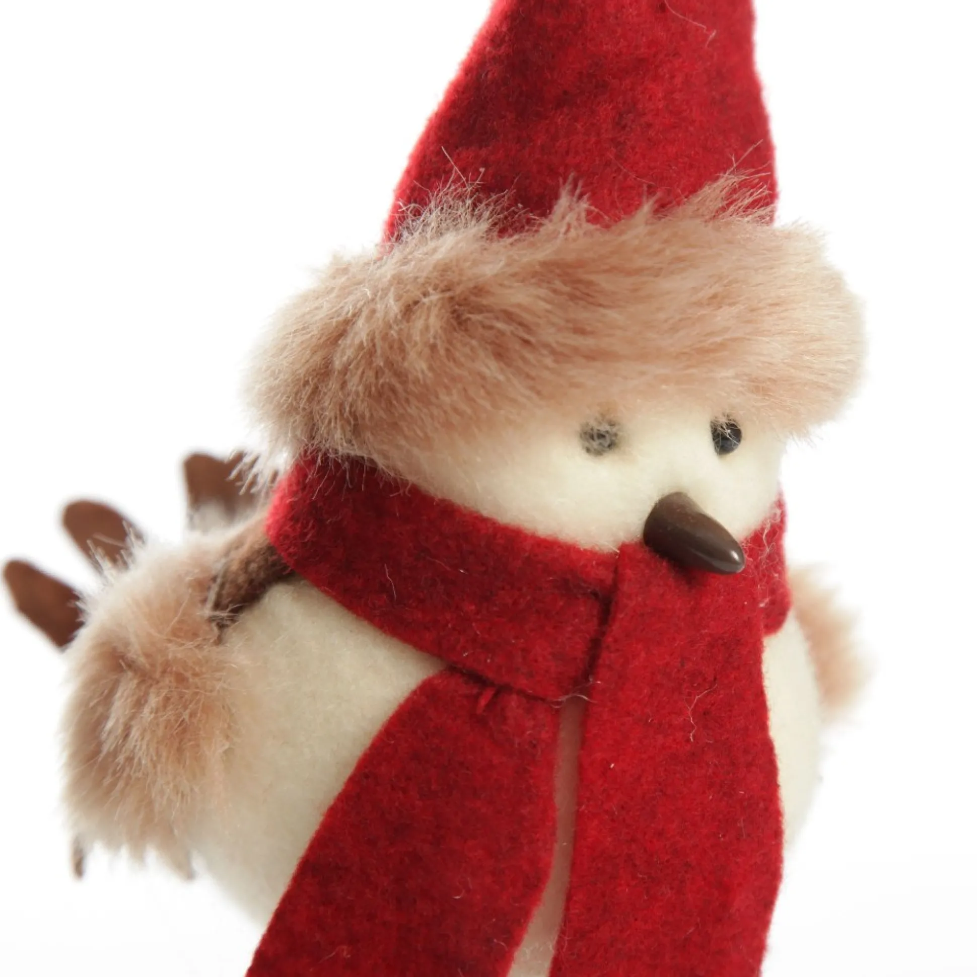 Cute Christmas Bird with Red Hat and Scarf Christmas Birds And Animals|