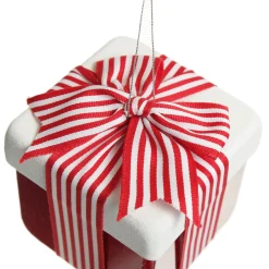 Cute Red and White Hanging Gift Box Christmas Decoration Christmas Tree Decorations|