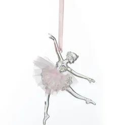 Dancing Ballerina Tree Decoration with Pink Tulle TuTu Christmas Tree Decorations|
