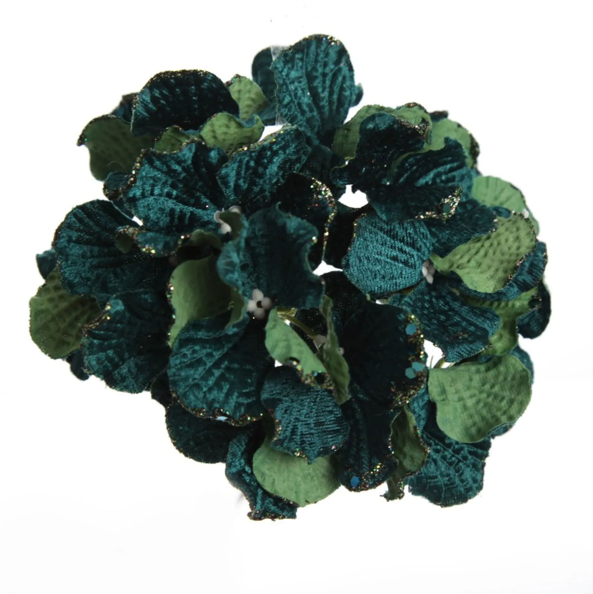 Dark Green Hydrangea Flower Stem Christmas Flowers|