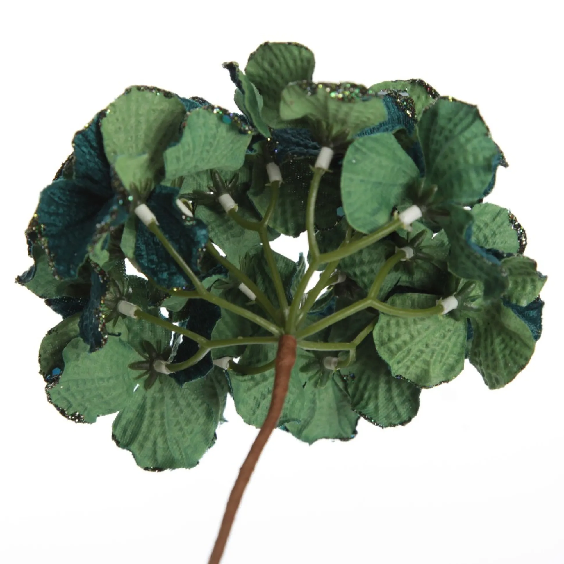 Dark Green Hydrangea Flower Stem Christmas Flowers|