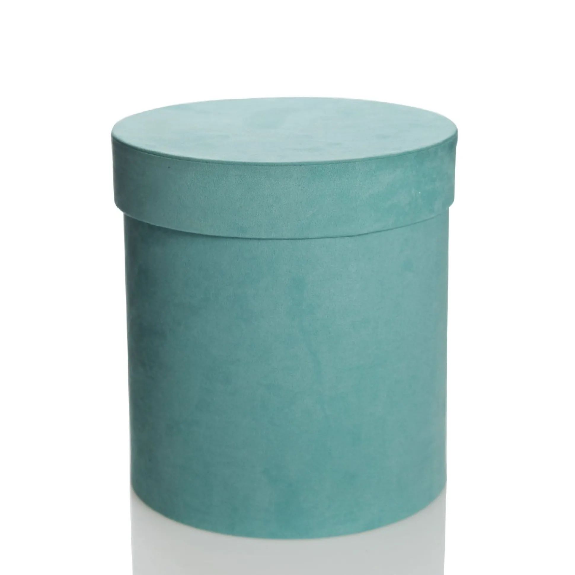 Deluxe Aqua Suede Round Giftbox Gift Wrap, Boxes, Bags & Tags|