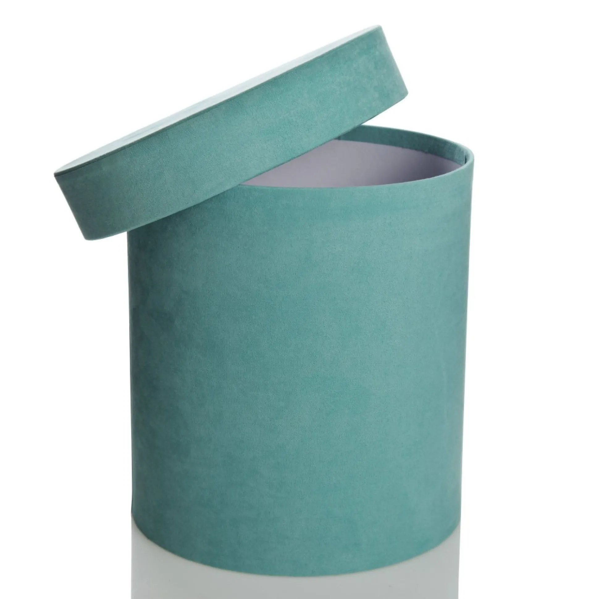 Deluxe Aqua Suede Round Giftbox Gift Wrap, Boxes, Bags & Tags|