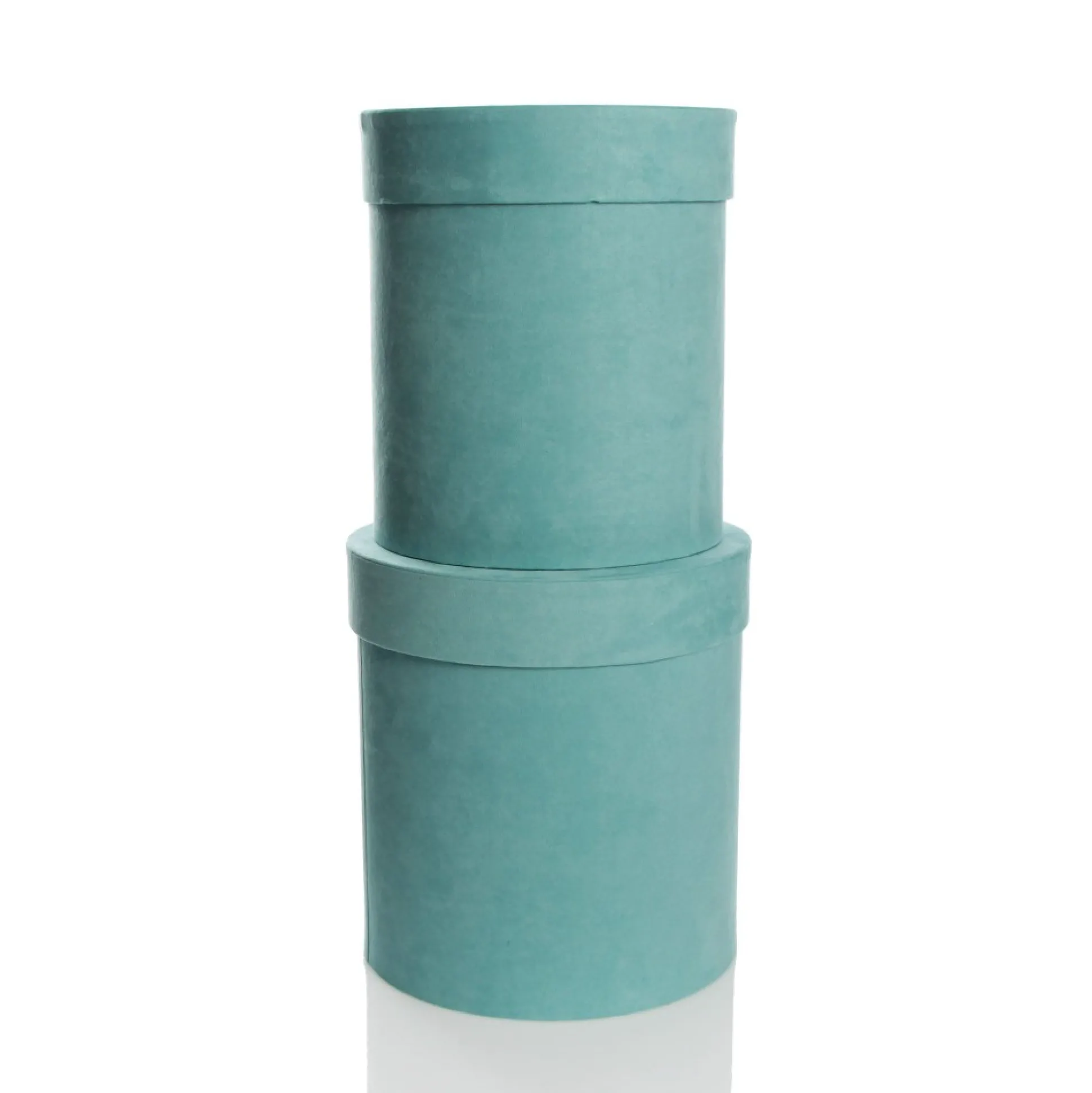 Deluxe Aqua Suede Round Giftbox Gift Wrap, Boxes, Bags & Tags|