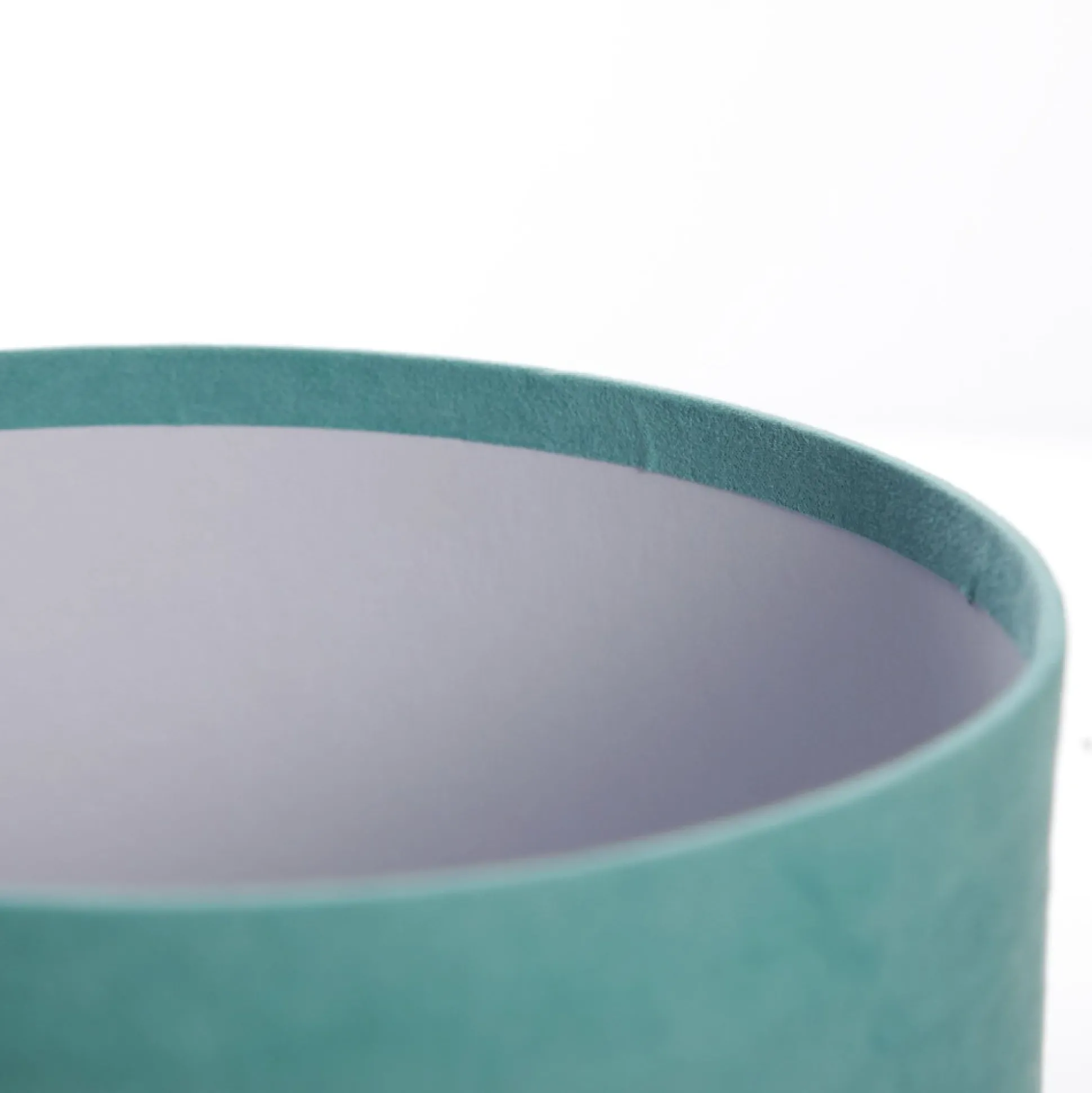 Deluxe Aqua Suede Round Giftbox Gift Wrap, Boxes, Bags & Tags|