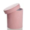 Deluxe Pink Suede Round Giftbox Gift Wrap, Boxes, Bags & Tags|